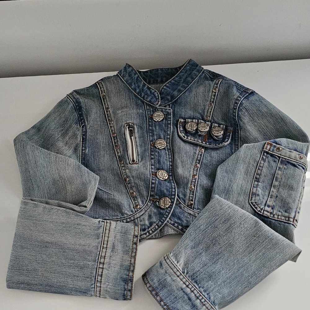 DESQAURED -Cropped Denim Jacket - RARE!! - Picture 7 of 10